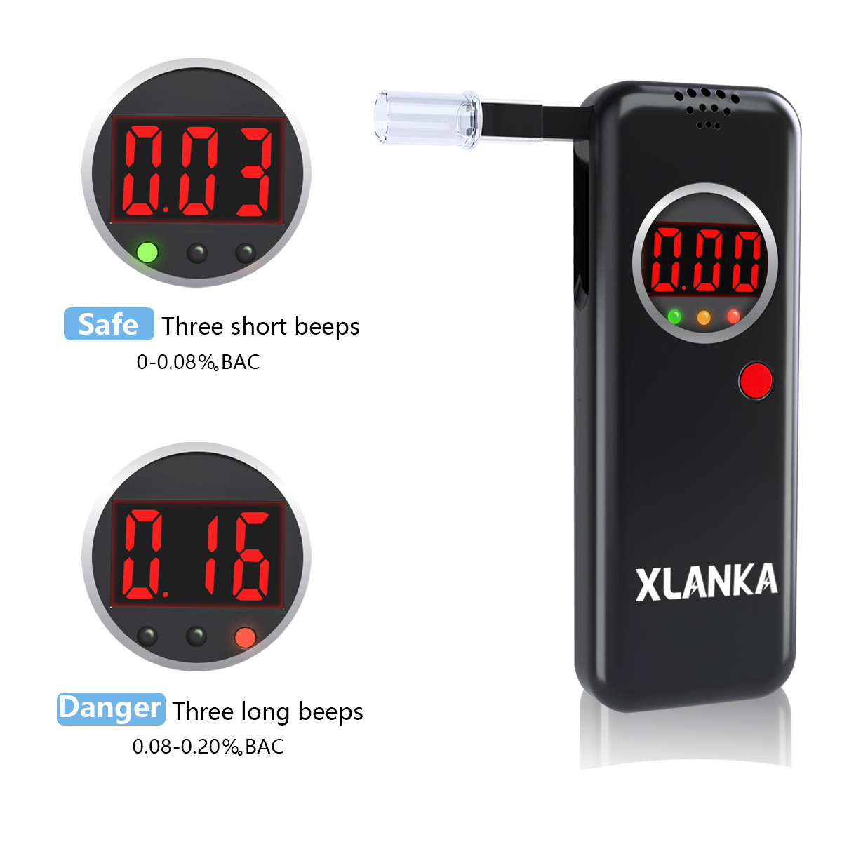 XLANKA LCD Digital Display Breathalyzer