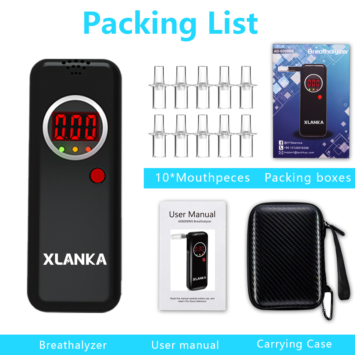 XLANKA LCD Digital Display Breathalyzer